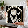 (25x25cm)DIY Pearl Painting Framed Handmade Pearl Material Art Kit Living Room Decor