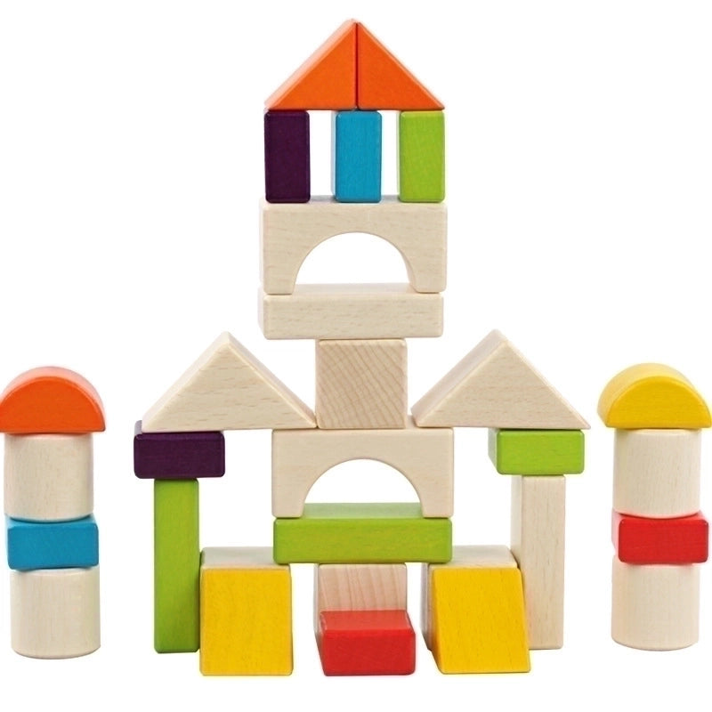 Building Toys Baby(0-2years) Color Block Wood Toys