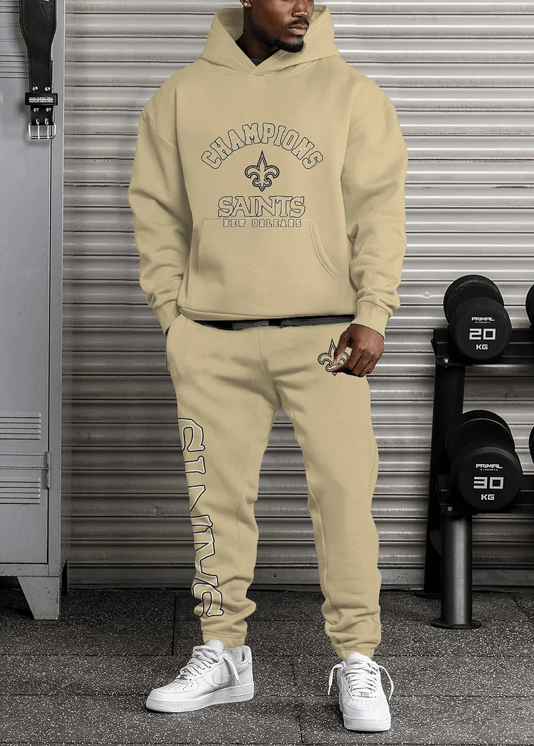 New Orleans Saints 3D Printed Pullover Hoodie And Sweatpant 2pcs Tracksuits