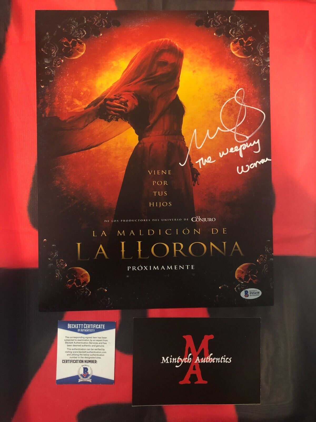 MARISOL RAMIREZ THE CURSE OF LA LLORONA SIGNED 11x14 Photo Poster painting! BECKETT COA! HORROR!