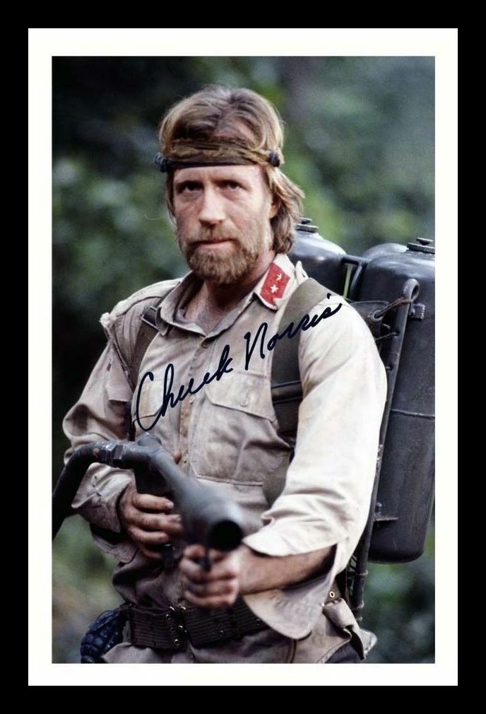 Chuck Norris Autograph Signed & Framed Photo Poster painting 1