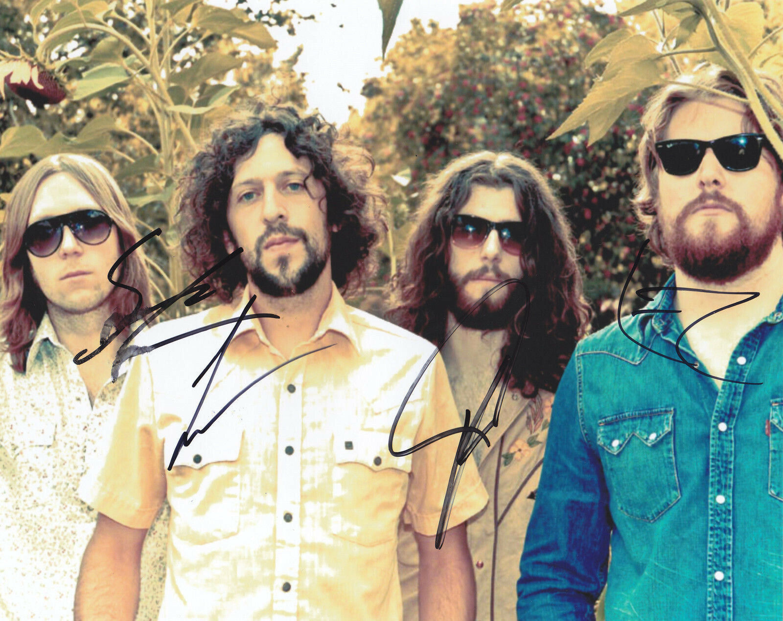 SHEEPDOGS SIGNED FULL BAND 8X10 Photo Poster painting I DON'T KNOW LEARN AND BURN PROOF #3