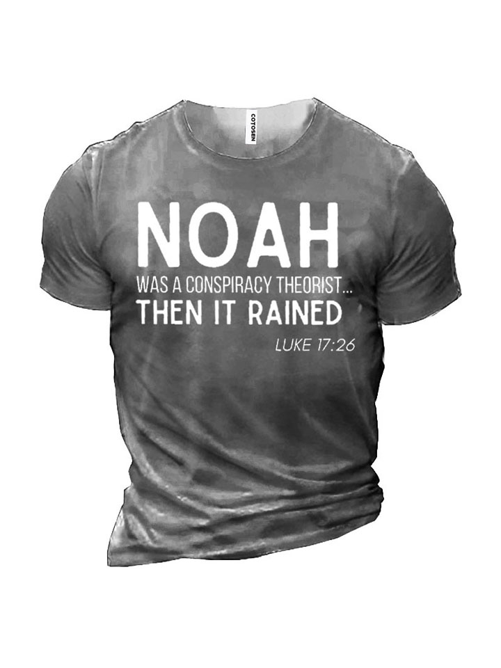 Men's Casual Round Neck Cotton T-shirt