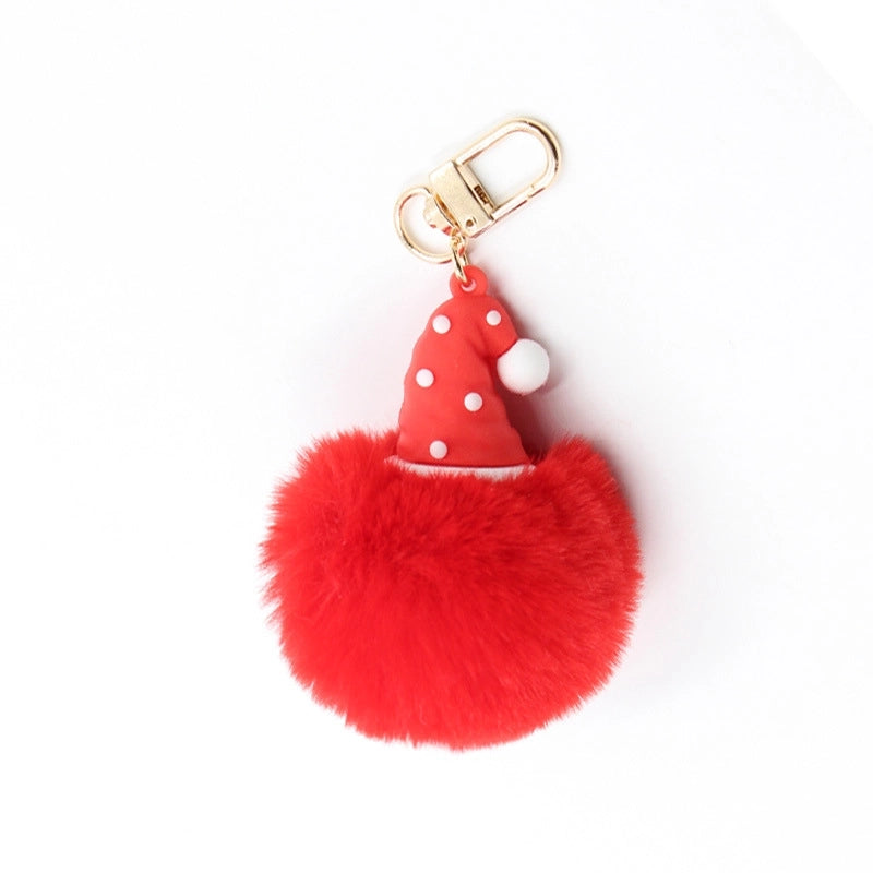 Cute Christmas Tree Santa Claus Snowman Polyester Silica Gel Christmas Unisex Bag Pendant Keychain