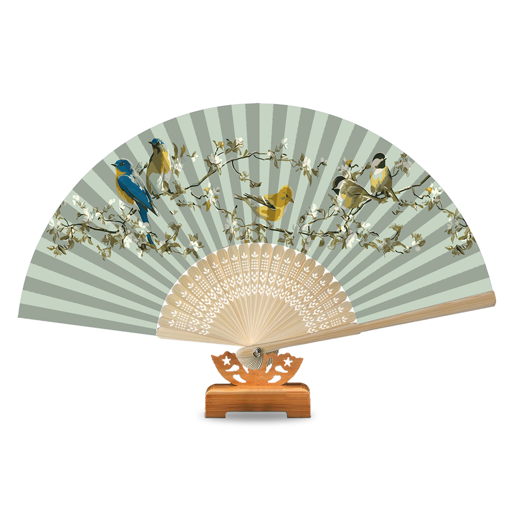 

Bird - Paint By Numbers - Folding Fan, 501 Original