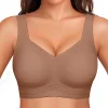 Full coverage wireless bra