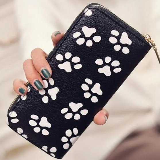 Dog Paw Smiley Wallet