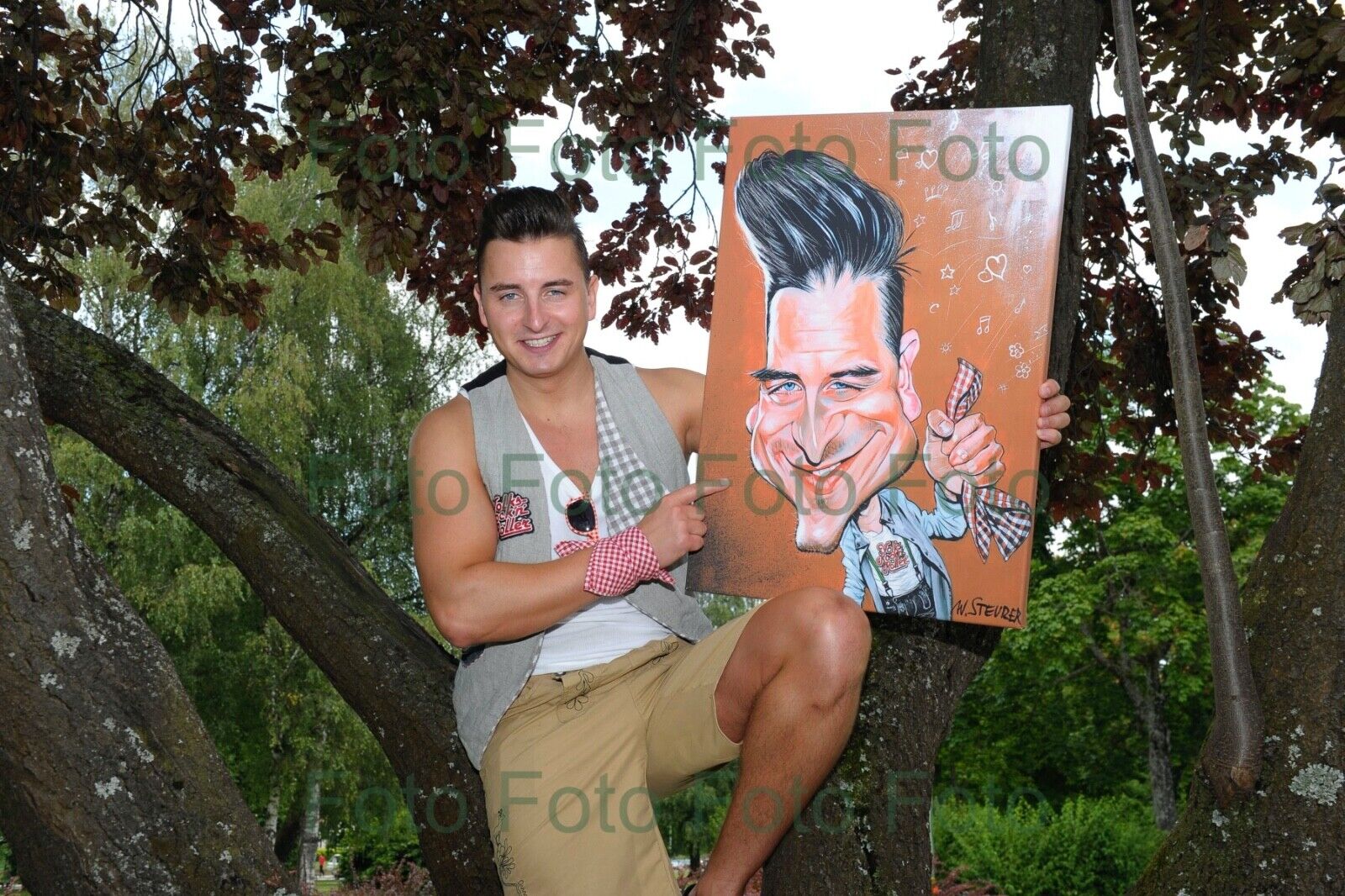 Andreas Gabalier Volks Musik Foto 20 x 30 cm ohne Autogramm (Be-79