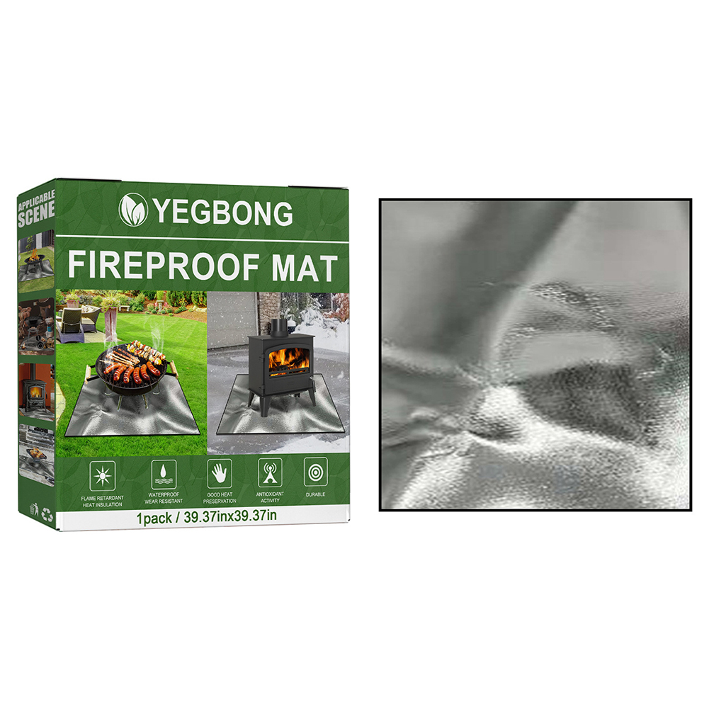 

Fire Pit Grill Mat Fireproof for Outdoor Camping BBQ Wood Burning Blanket, 501 Original