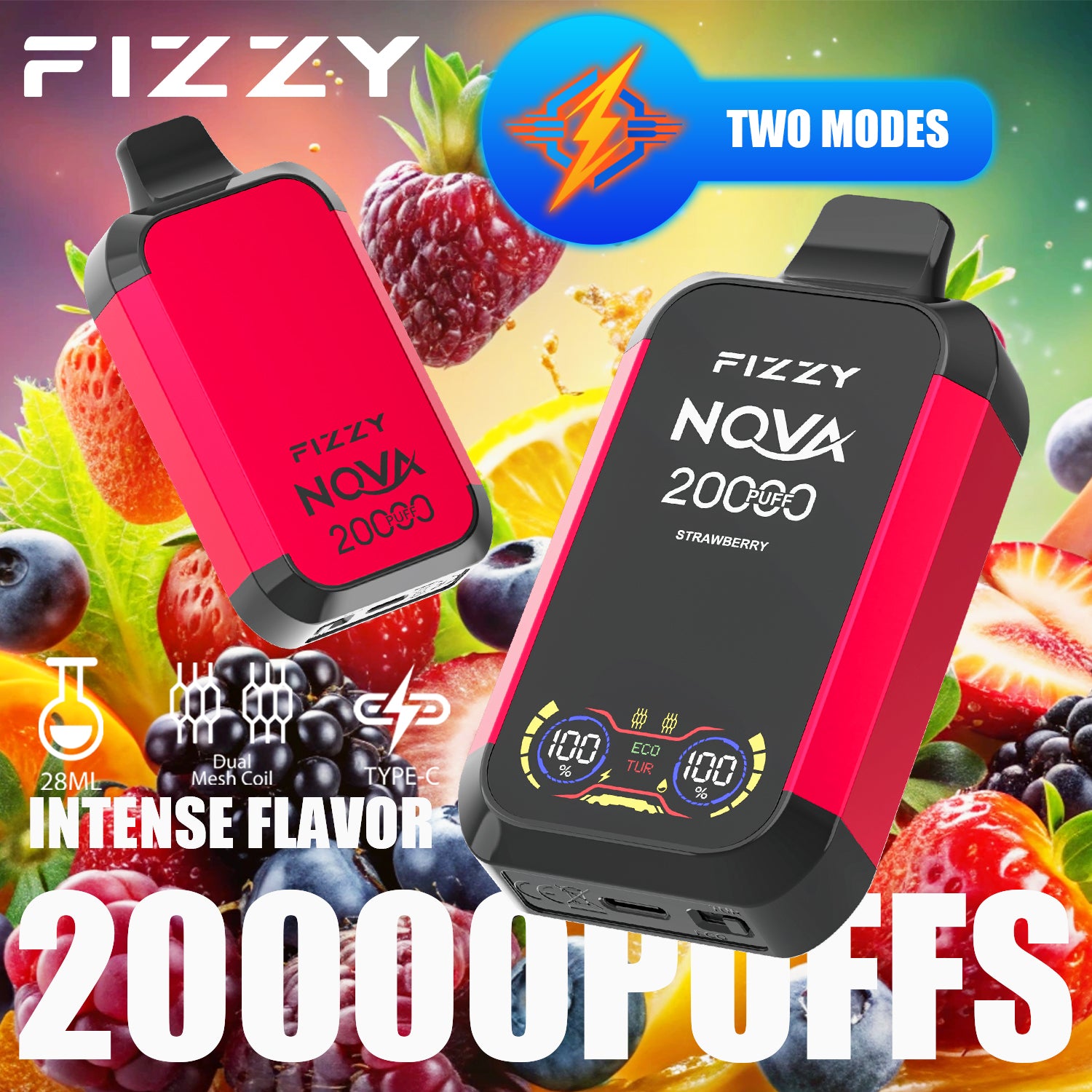 FIZZY NOVA 20000 Puffs Disposable Vape Wholesale fizzy CTYVape