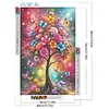 Flower Tree Full DIY 5D Round Drill Diamond Art Kits Large Size 40*60cm Diamond Dots Paintings Picture Arts Craft Diamond Crystal Rhinestones Painting Kits for Adults/Beginners Gift Idea