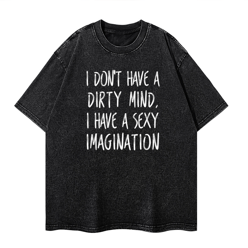 I Don't Have A Dirty Mind, I Have A Sexy Imagination!  Washed T-shirt ctolen
