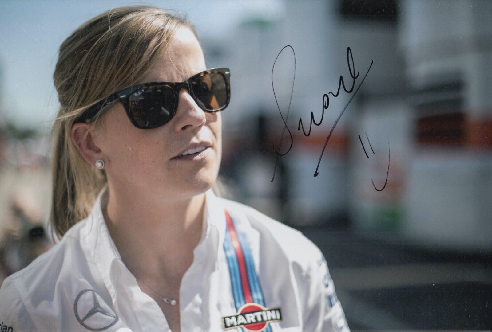 Susie Wolff Hand Signed 12x8 Photo Poster painting F1 Autograph Williams 5