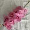 9 Heads Pink Purple Velvet Orchid Autumn Decor Artificial Flower