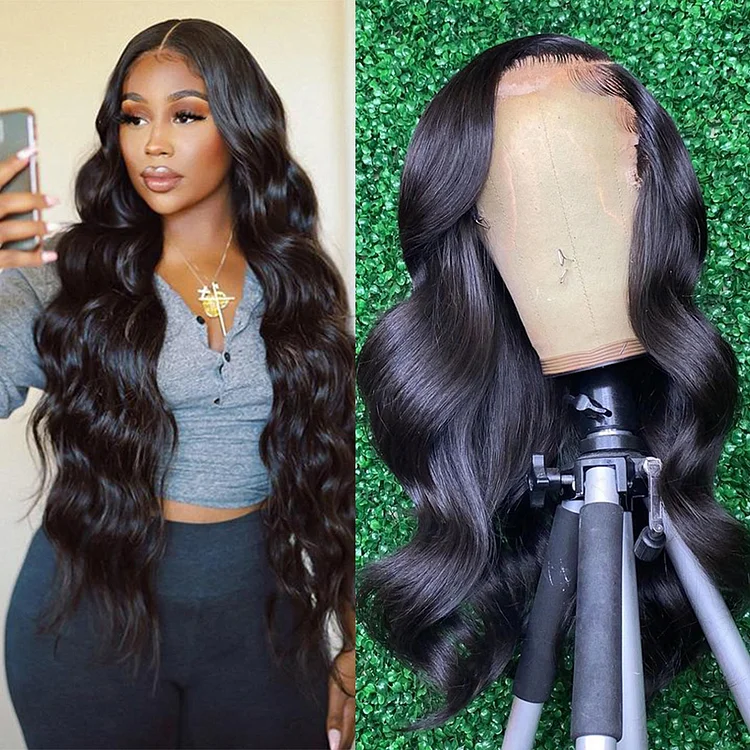 13x6 Transparent Human Hair Lace Frontal Wig For Women Raw Indian Wavy