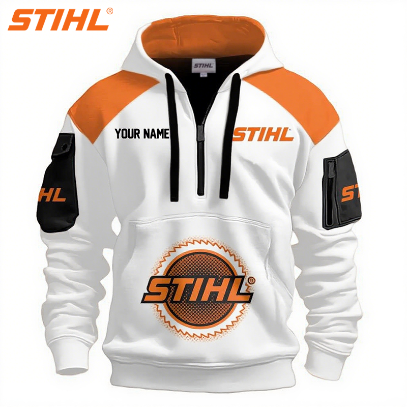 STIHL® 2025 új, lezser sportkapucnis pulóver, limitált kiadás