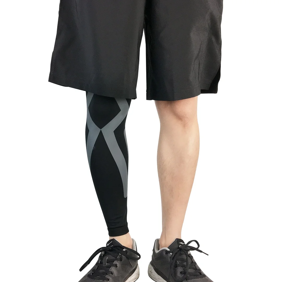 Leg Sleeve Stretchy Knee Support Tights Varicose Veins Knee Brace Compression Long Socks Men Women Sports Stocking for Outdoor