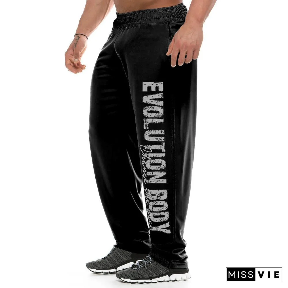 Loose Breathable Running Mens Sports Pants