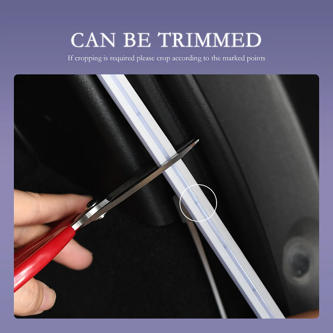 Car modified trunk LED light strip