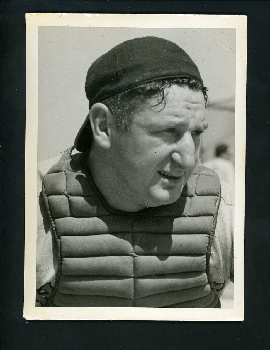 Ernie Lombardi PSA/DNA Type 1 Press Photo Poster painting USED for his 1941 Double Play # 11 12