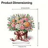 (US Local)DIY Flower Special Shaped Diamond Painting Desktop Ornaments Kit 