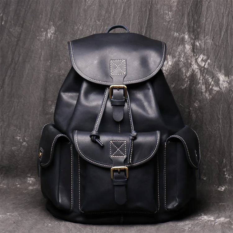 Men's Handmade Leather Travel Backpack