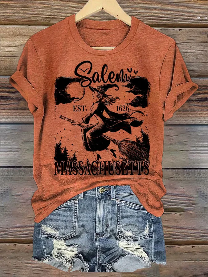 Women's Salem Massachusetts Printed T-Shirt