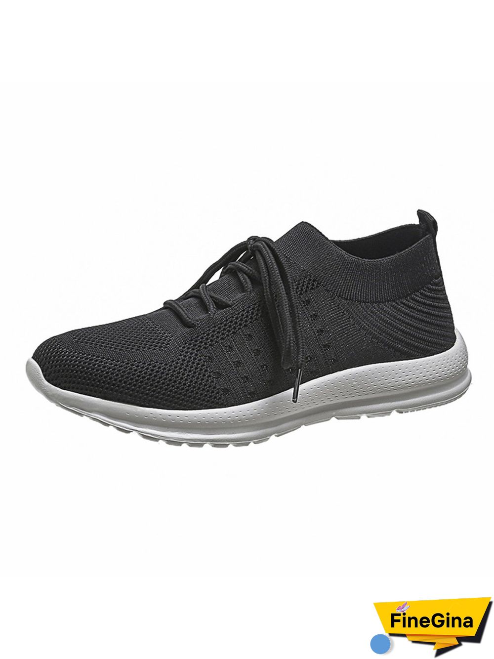 Flyknit Lightweight Soft Sole Lace-Up Sneakers