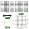 6 Pcs Tree Trunk Protector Metal Plant Guard Protectors with Zip Ties & Stakes