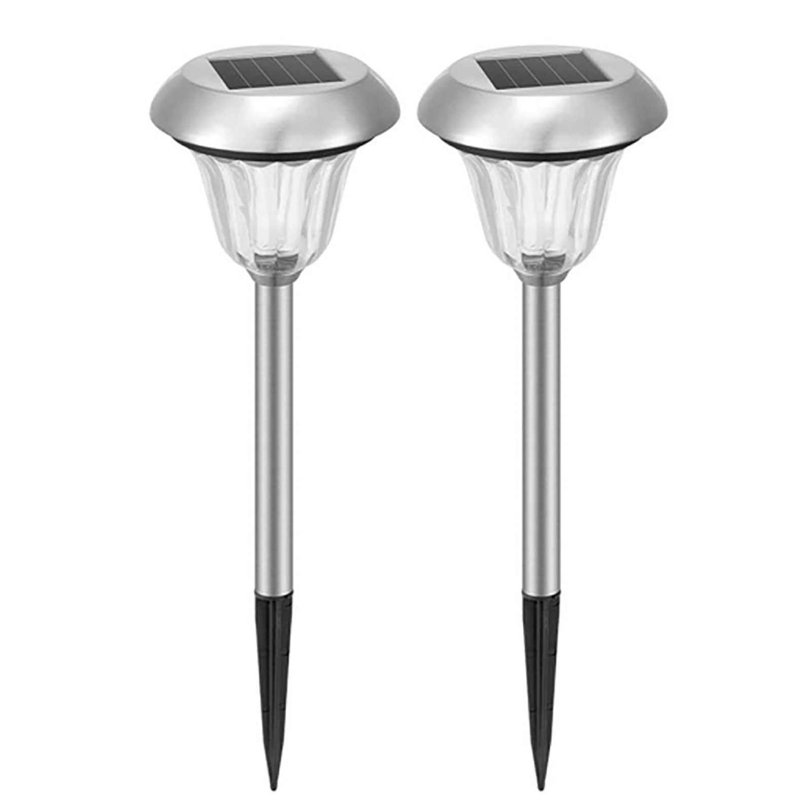 

Solar Garden Stake Lights - 2 Pack LED Waterproof Outdoor Patio Lighting, White, 501 Original