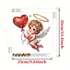 Kits sp&eacute;ciaux de peinture en diamant partiel 5d pour la Saint-Valentin de Cupidon pour adultes, d&eacute;coration int&eacute;rieure, peintures de diamants, art de p