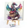 Flying Dragon In Book-Paint by Numbers Acrylic Painting 40*40CM(Watercolor)(HOT)