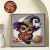 Diamond Painting-DIY Crystal Rhinestone Halloween Owl