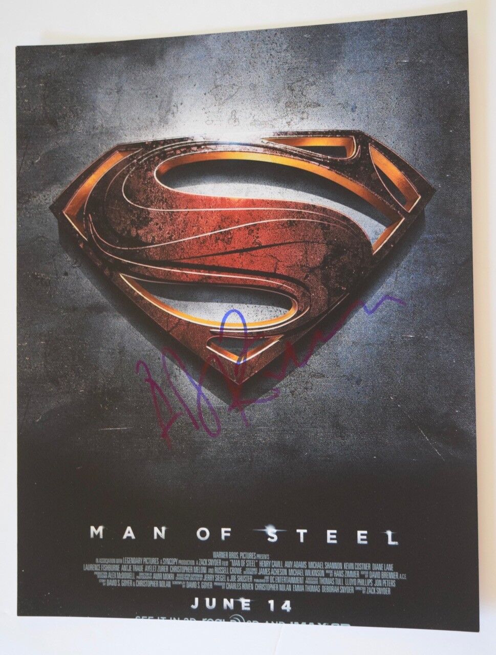 Hans Zimmer Signed Autographed 11x14 Photo Poster painting Poster MAN OF STEEL Composer COA VD