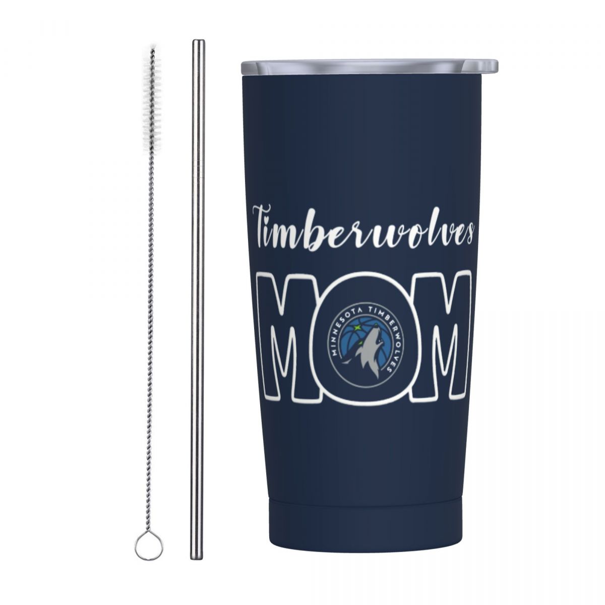 Minnesota Timberwolves Mom 20oz Tumbler with Lid and Straw