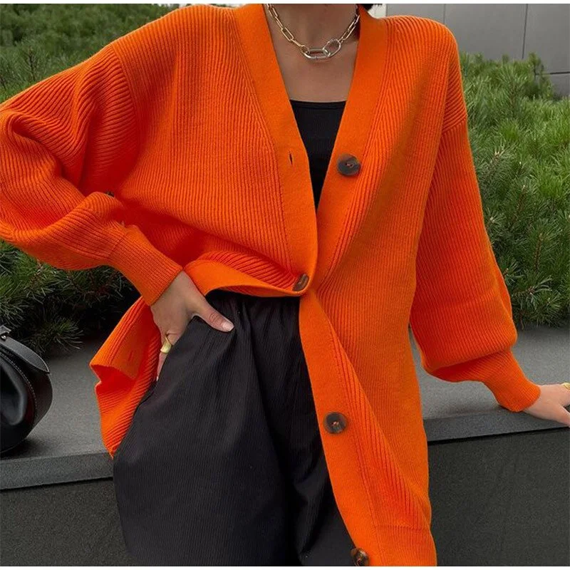 Gitana Y2K Houndstooth Knitted Oversized Cardigan Sweater 2022 Autumn Winter Vintage Sweater Jumper Casual Cardigan Women Coats