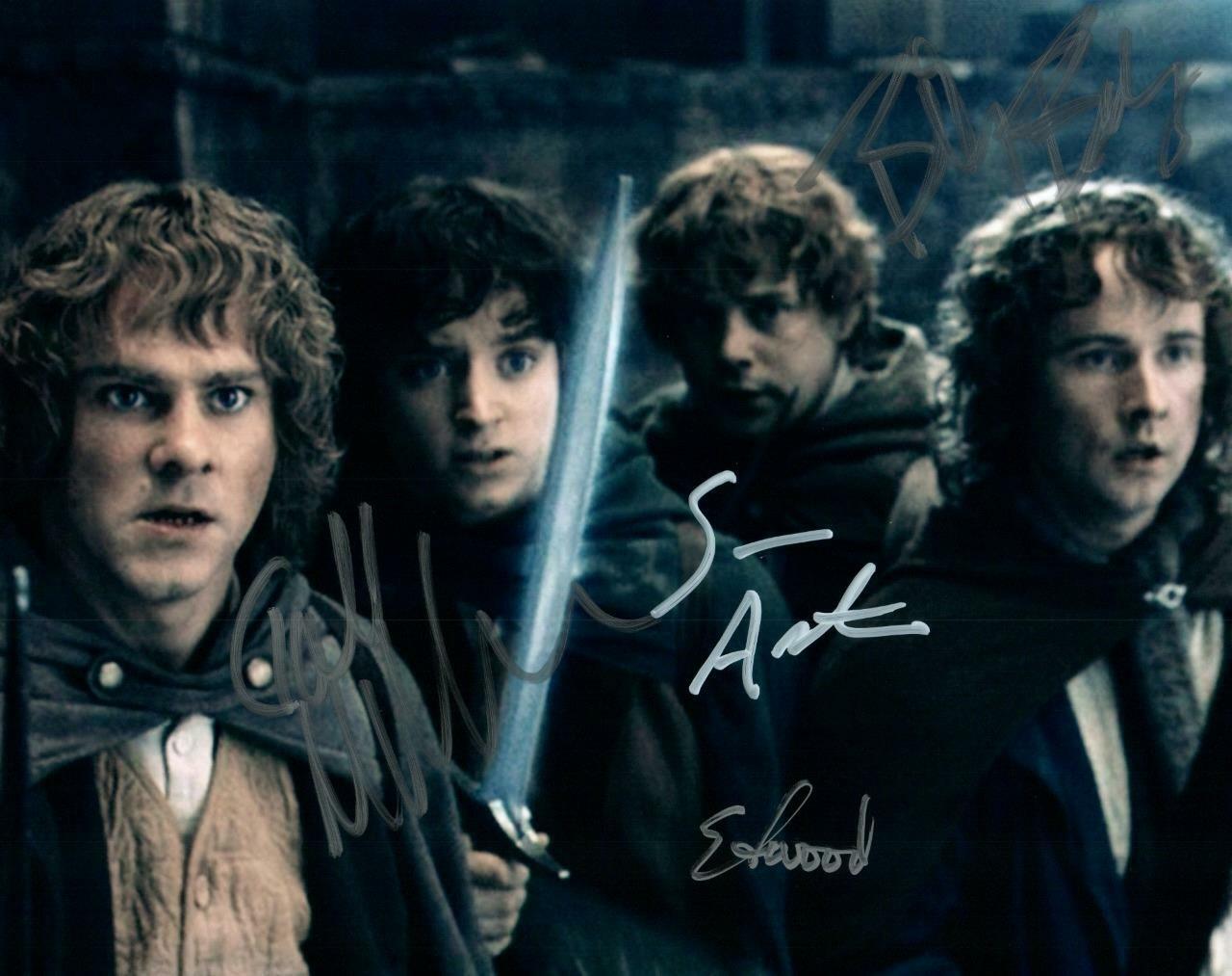 Sean Astin Wood Monaghan Billy Boyd signed 8x10 Photo Poster painting Pic autographed with COA