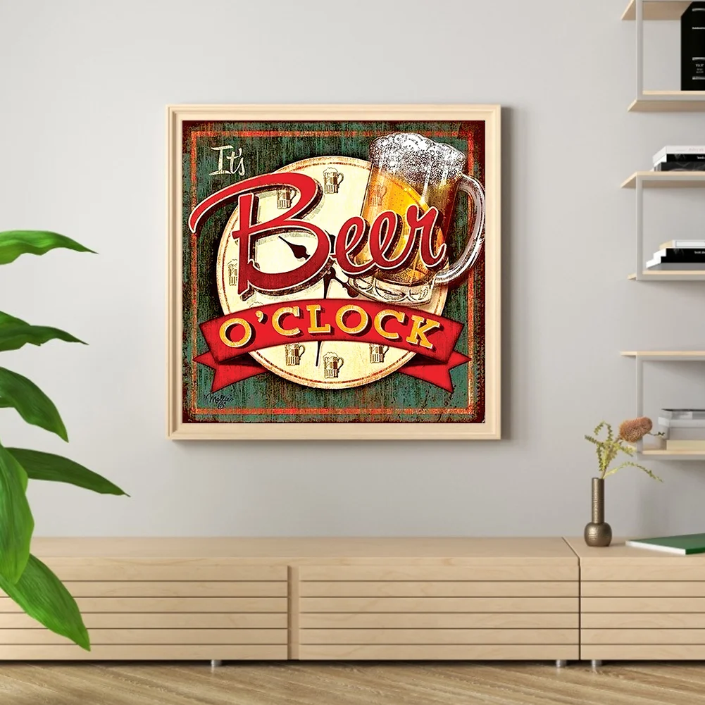 Diamond Painting - Full Round Drill - Beer Letters(30*30cm)