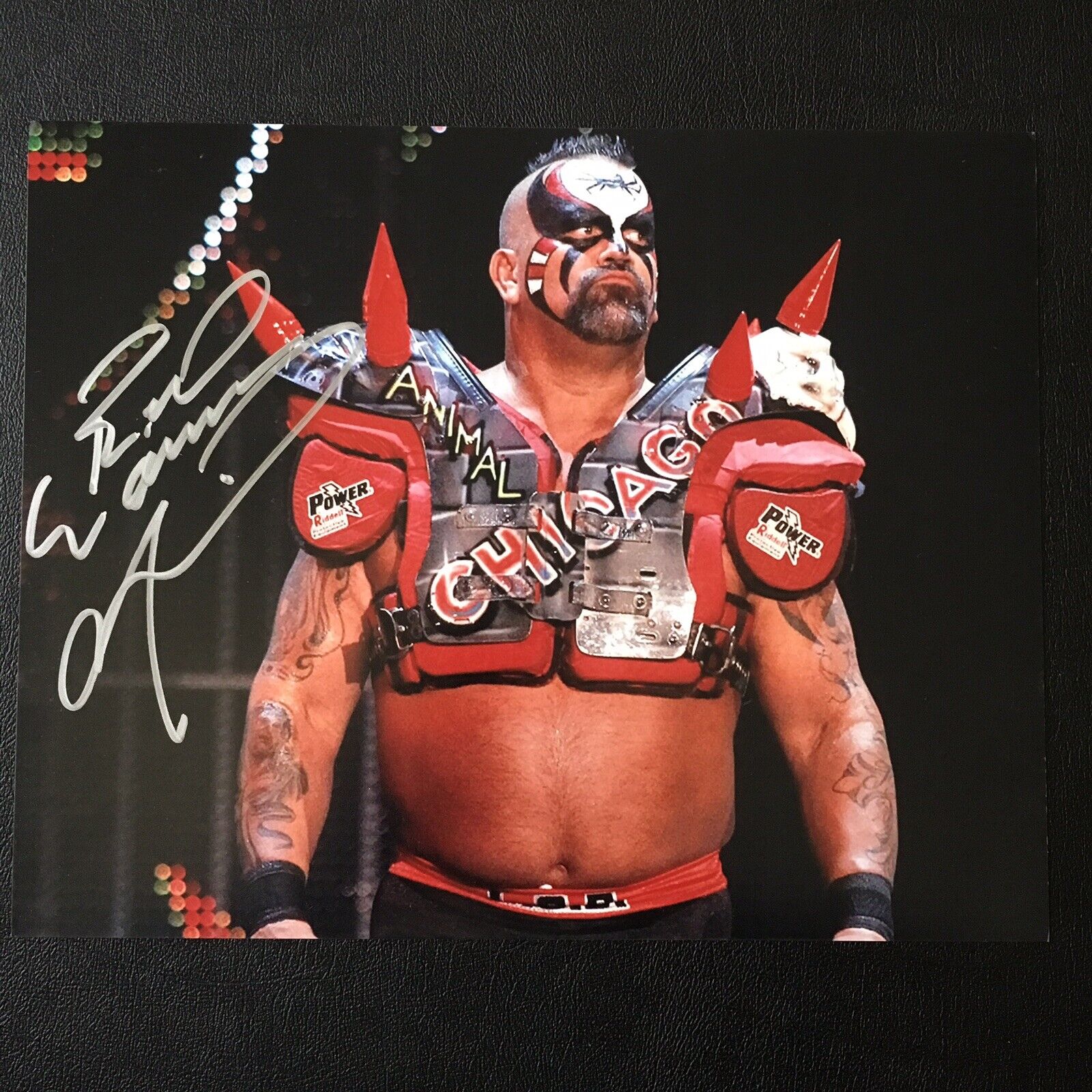 Road Warrior Animal Signed 8x10 Photo Poster painting Hof NWA WRESTLING LOD AUTO