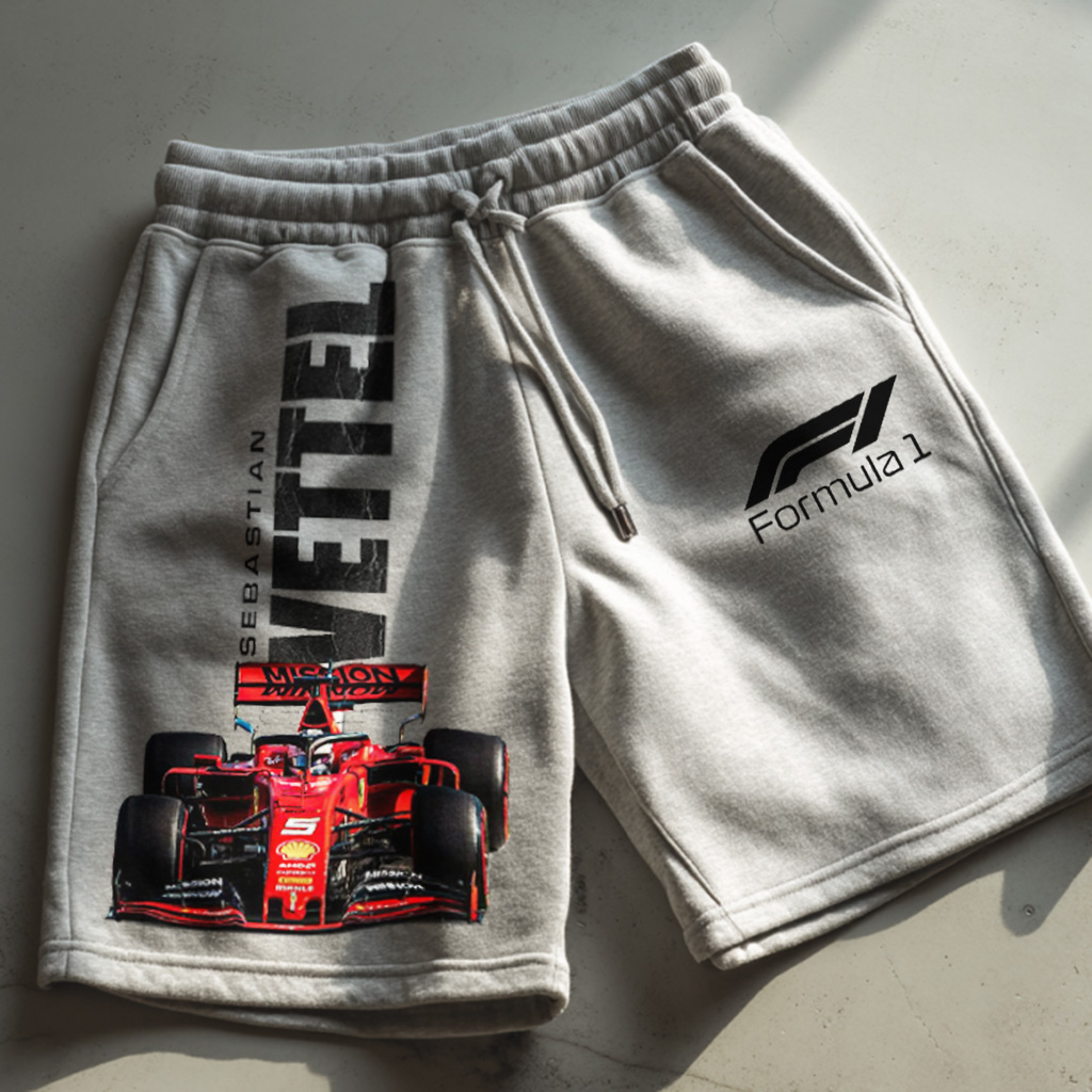 Racing-Inspired Graphic Shorts For Men - Perfect For Summer Outdoors / TECHWEAR CLUB / Techwear