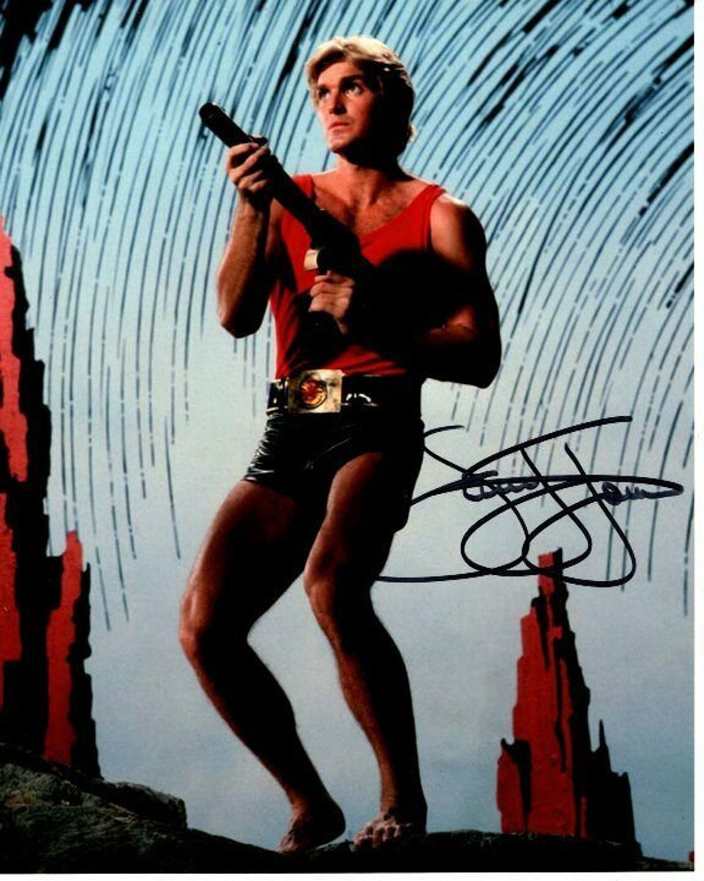 Sam j. jones signed autographed flash gordon Photo Poster painting