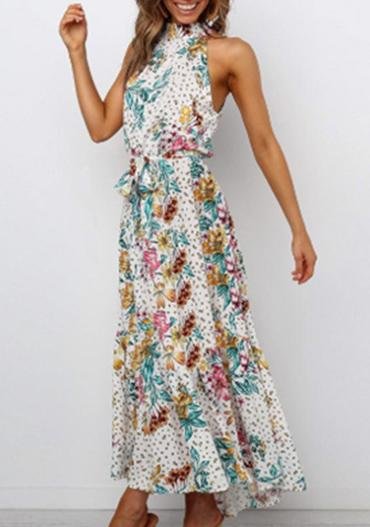 Bohemian Maxi Dress White August Lemonade August Lemonade