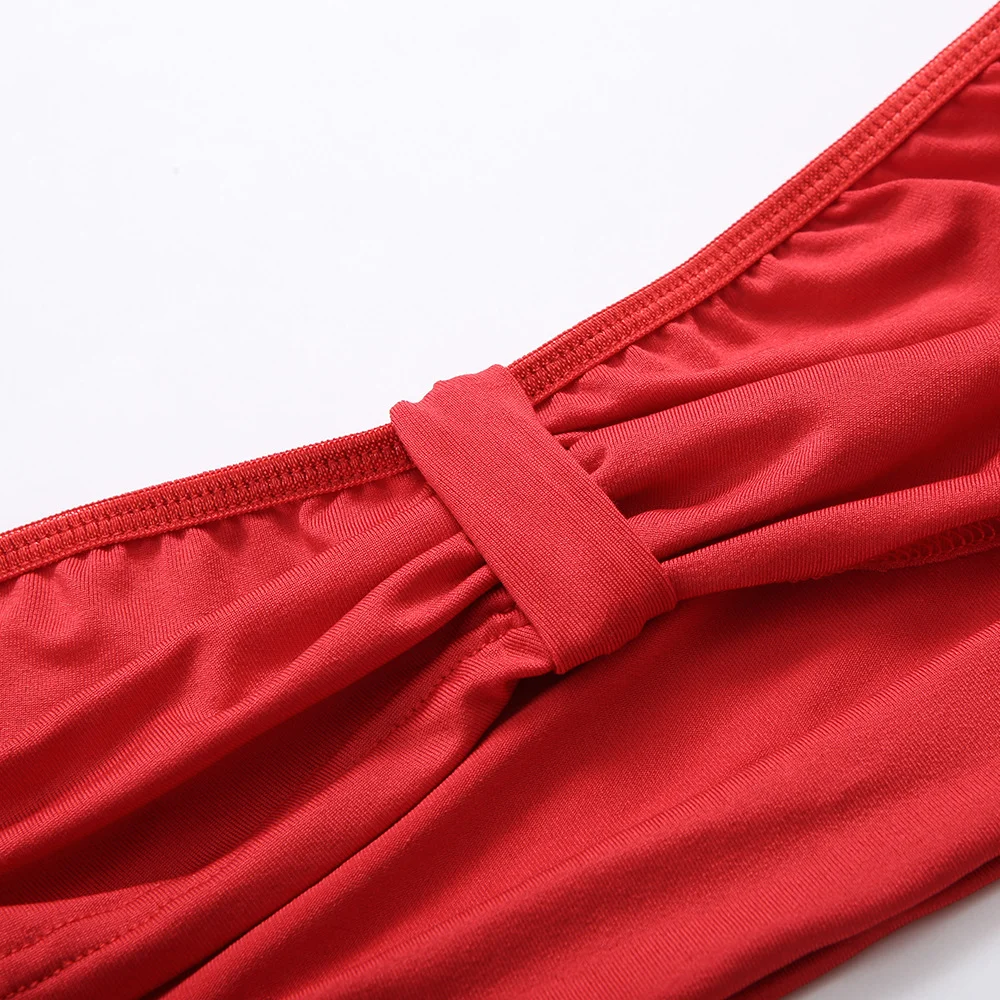 Billionm Sexy Lingerie Set Red Lace Underwear Off Shoulder Sleeves Nightwear Erotic Bra and Panties Hollow Out Mesh Intimate Sensual Sets