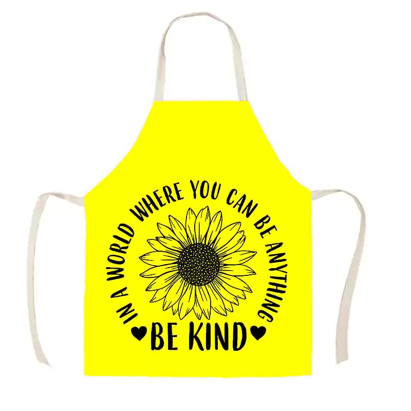 Letclo™Linen Kitchen Apron - Be Kind letclo 