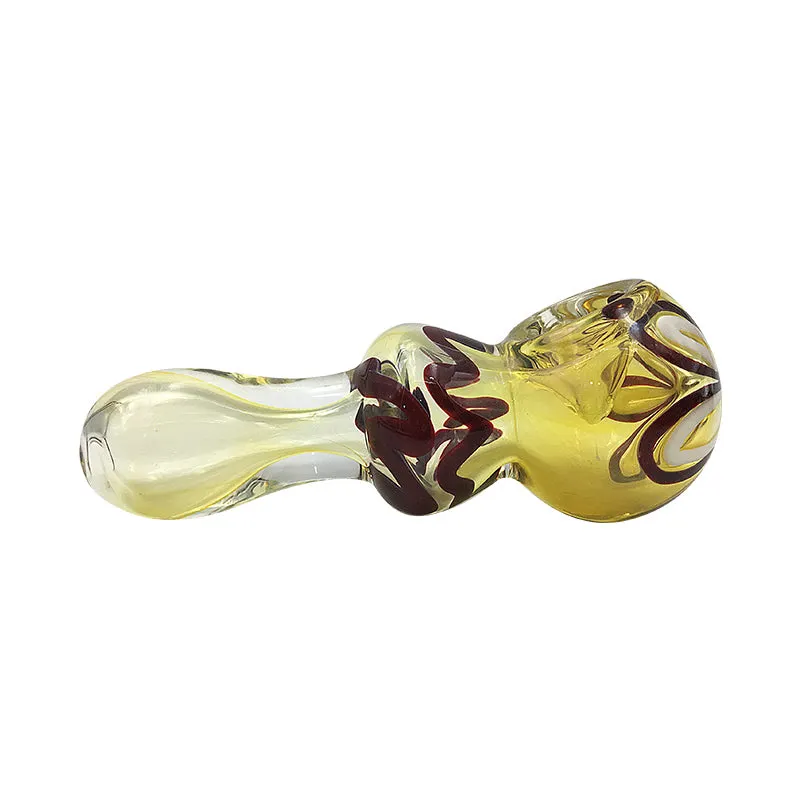 Heady Spiral Coil Spoon Pipe Man-Made Pipe