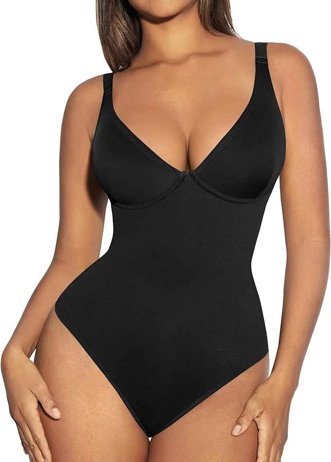 🎉 Hot sale💕Women V Neck Bodysuit Control Shapewear
