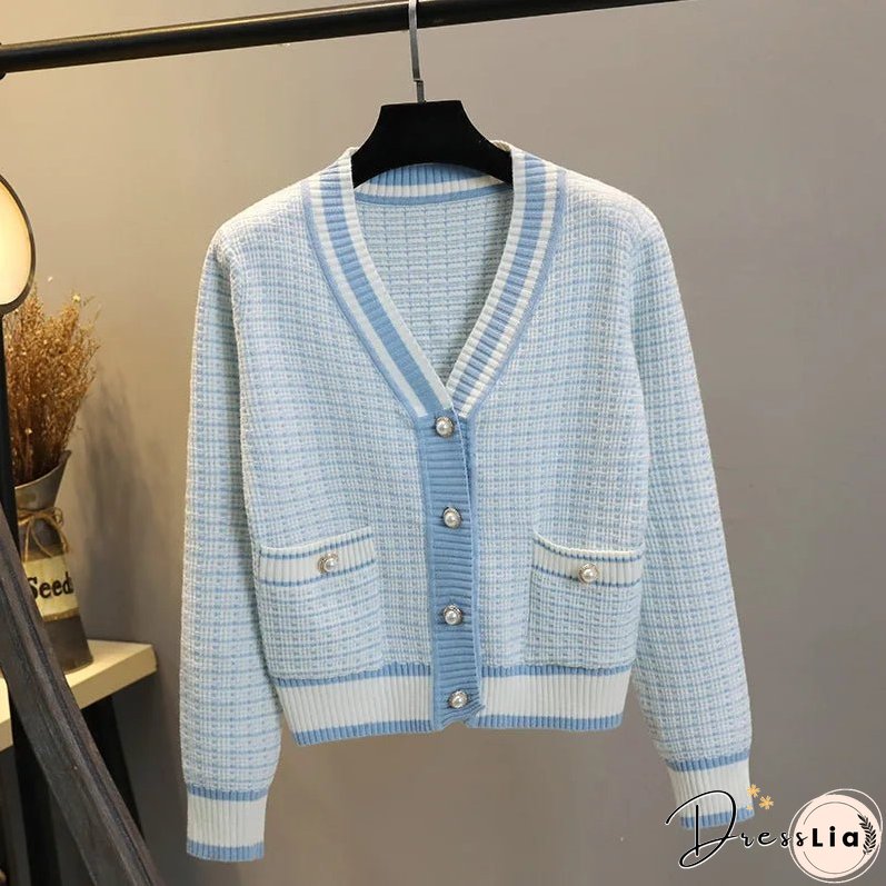 Maya Knitted V-Neck Jacket