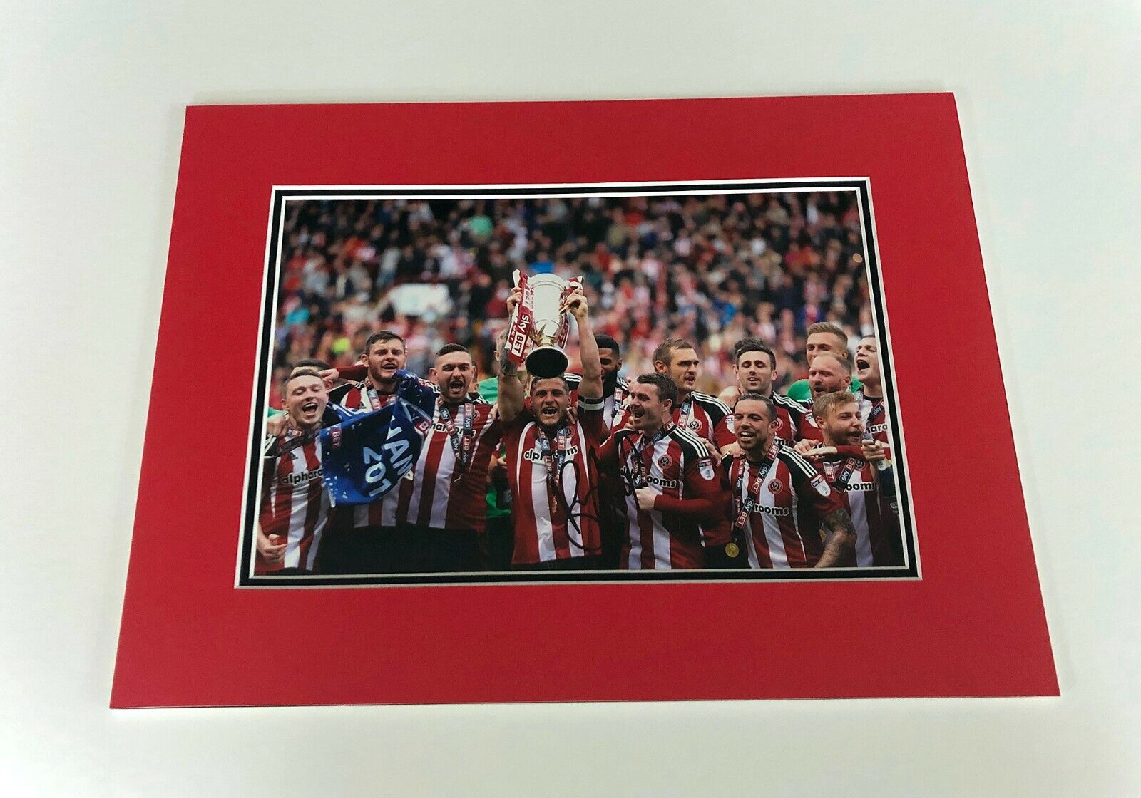 Billy Sharp SUFC Captain SIGNED Mounted Photo Poster painting Display Sheffield United AFTAL COA