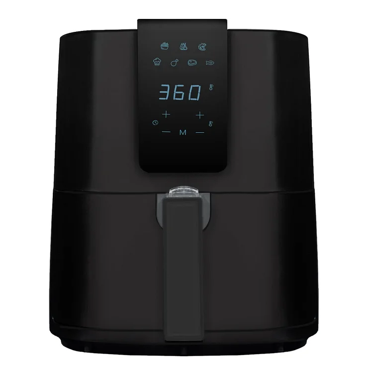 Air fryer with digital LED touch display