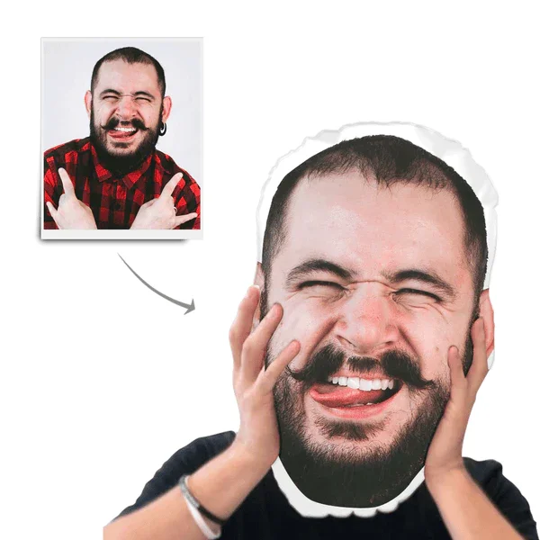 Custom Photo Face Pillow 3D Portrait Pillow-bighead